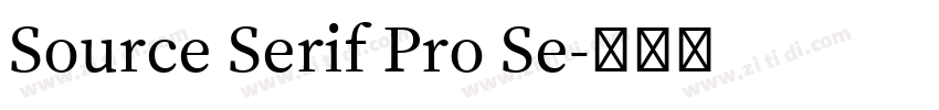 Source Serif Pro Se字体转换